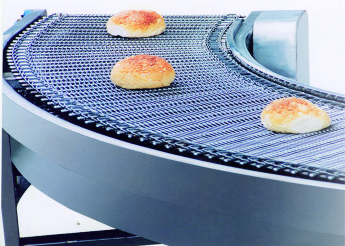 Net Chain Curved Automated Conveyor Systems , Material Handling Equipment