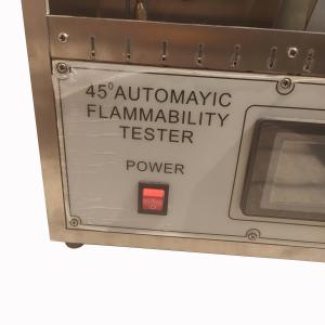 China 45 Degree Flammability Tester Automatic Burning Tester Flammability Test Chamber on sale
