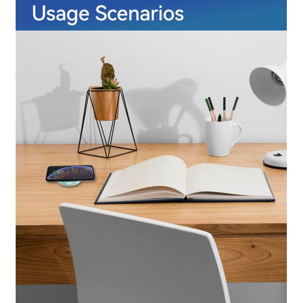 Concealable In Desk Power Grommet Wireless Charging Flush Mount ODM