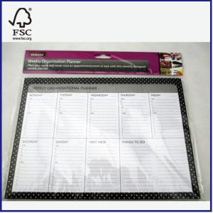 Quality high quality Weekly Organisational planner with 9 pads for sale