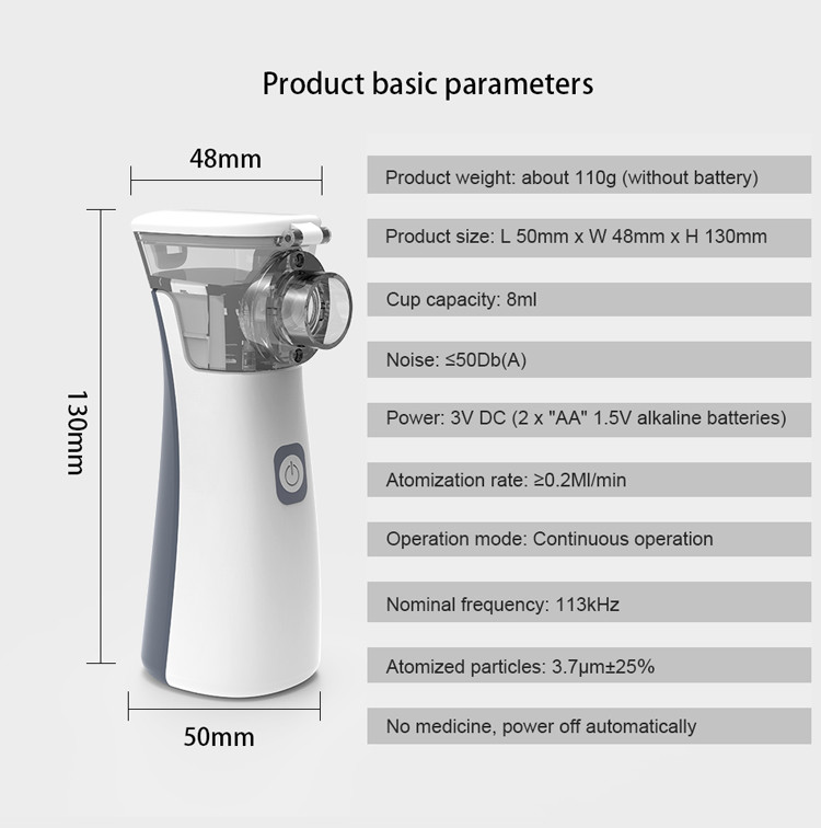 Children Compact Mini Portable Nebulizer Machine Handheld