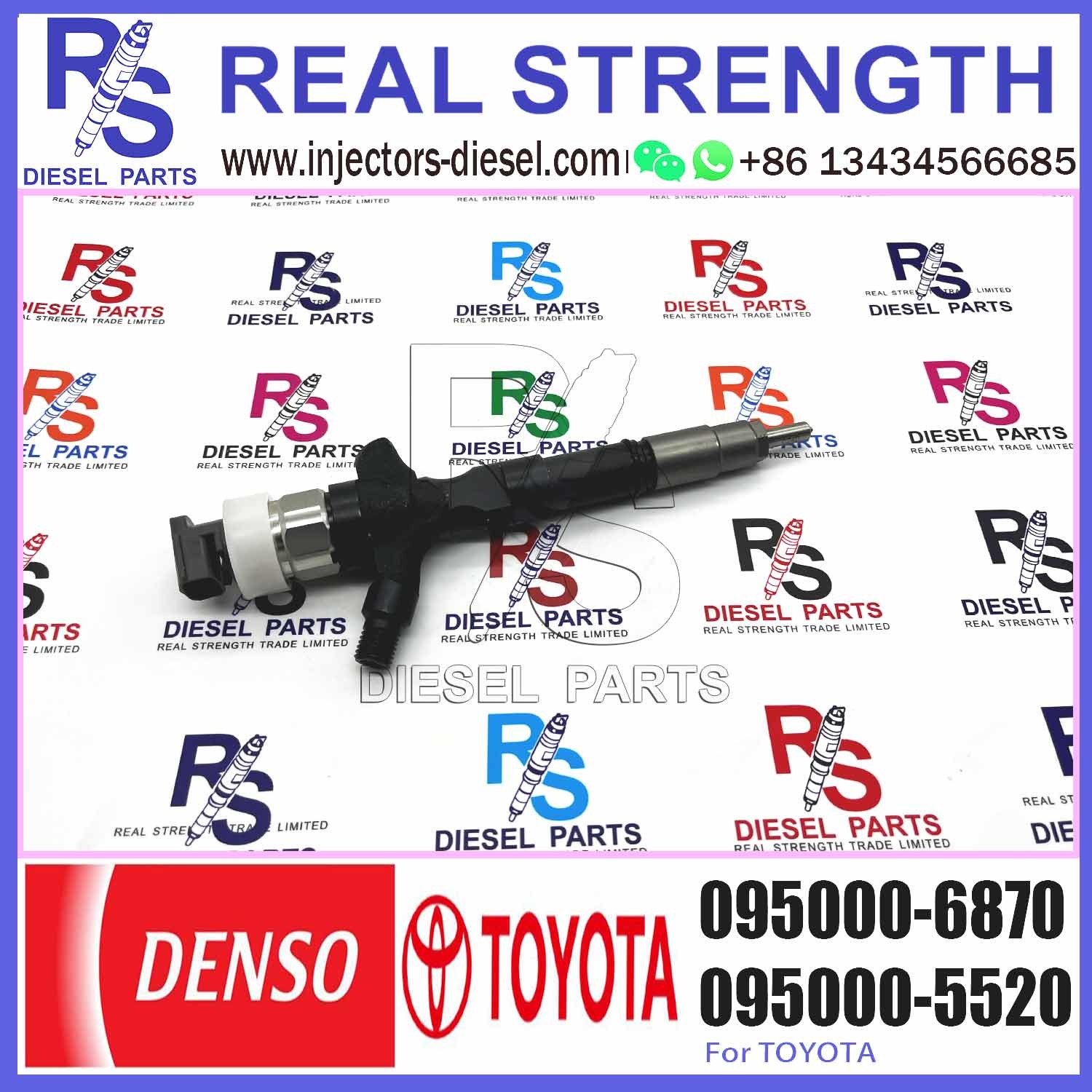 Diesel Injector 23670-39155 Common Rail Injetor 095000-7360 095000-6870 for T-OYOTA engine