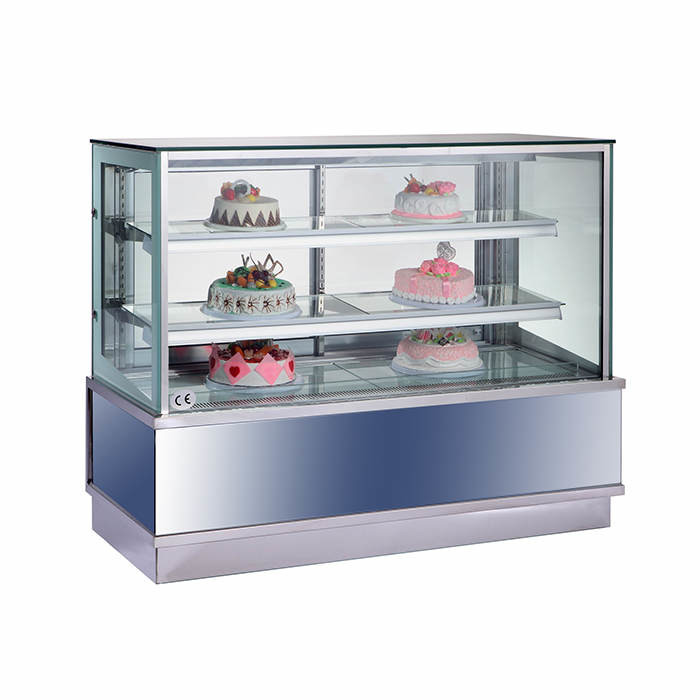 LED Light 650W Fan Cooling Bakery Display Showcase