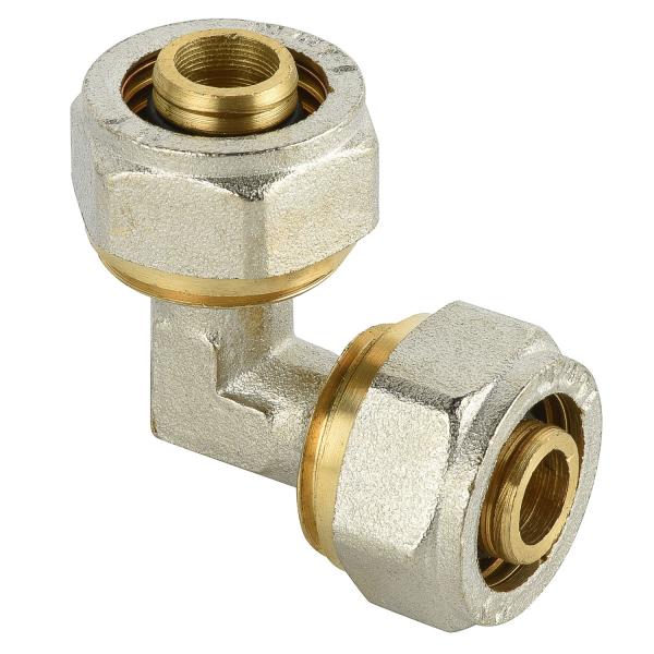 pex-al-pex pipe fittings double color brass Elbow compression fittings for pex-al-pex pipe