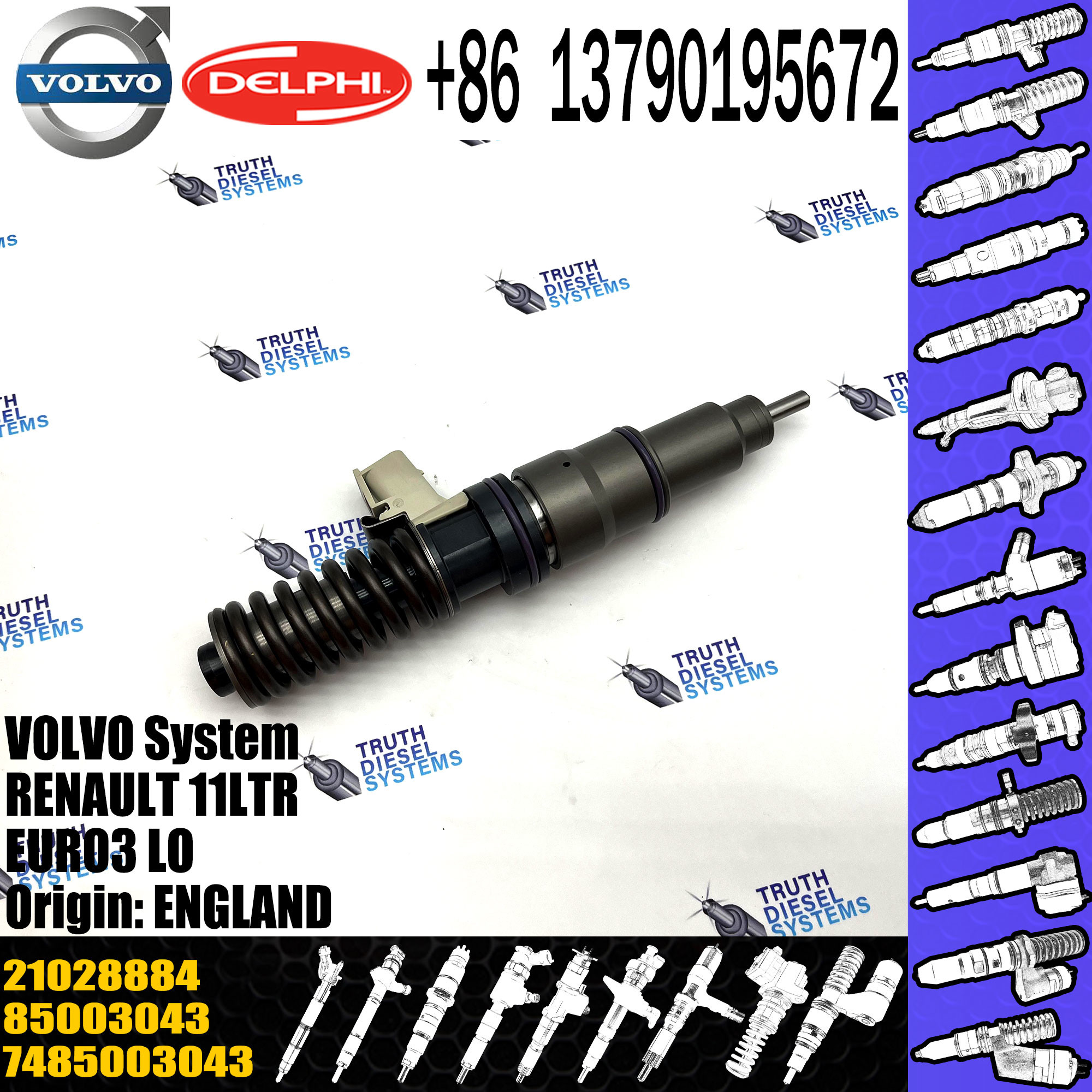 High Quality Diesel Fuel Injector BEBE4D19002 33800-84820 BEBE4D20001 21028884