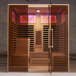 Quality Far Infrared Indoor Sauna Room Wood Dry Steam 1800x1500x2000mm for sale