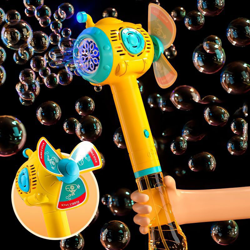 Light and Sound Musical Bubble Wand Bubbles for Kids Durable Automatic Blower Toys
