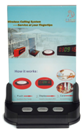 Waiter call beeper with light and watch receiver for star area or night club