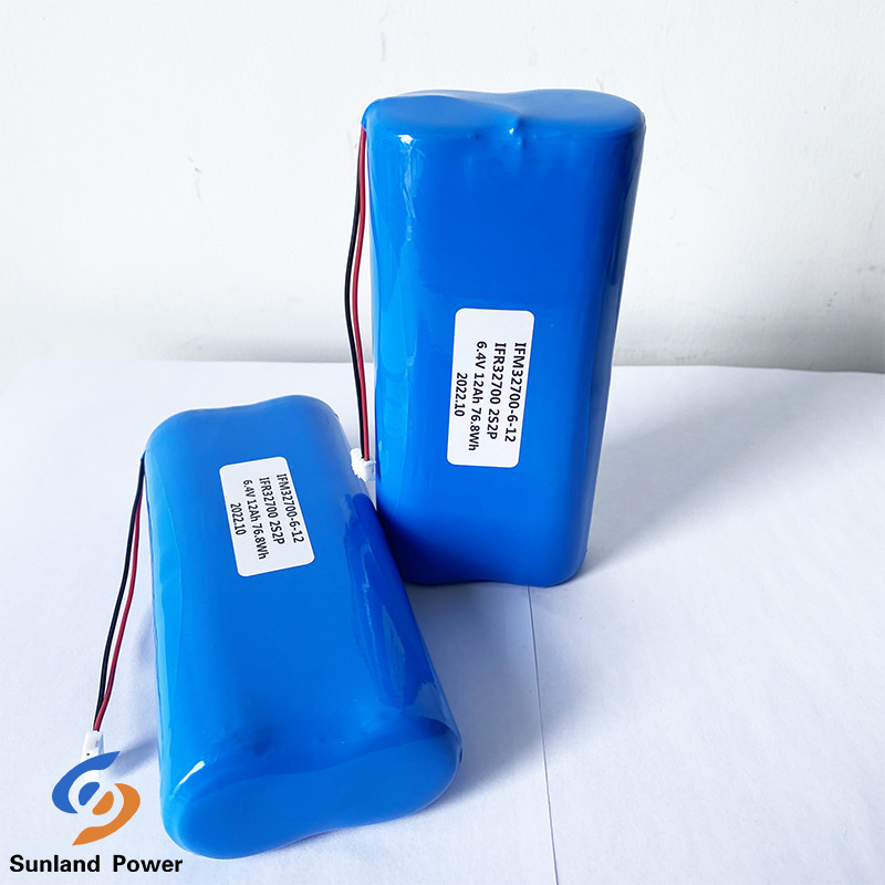 IFR32700 2S2P 6.4V 12AH 3.2V LiFePO4 Battery For Electric Fencing