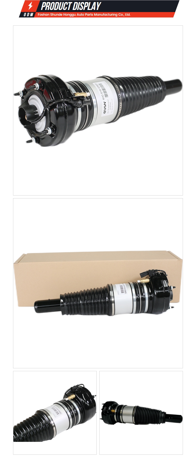 Front Air Suspension Kits Air Shock Absorbers For Audi A8 D4 4H Chassis S8 Quattro 2011-18 4H0616040F 4H0616039D Air str