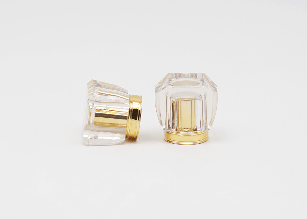 10000PCS Cosmetic Acrylic Lid FEA15 Mm For Perfume Bottles Gold Lid Custom