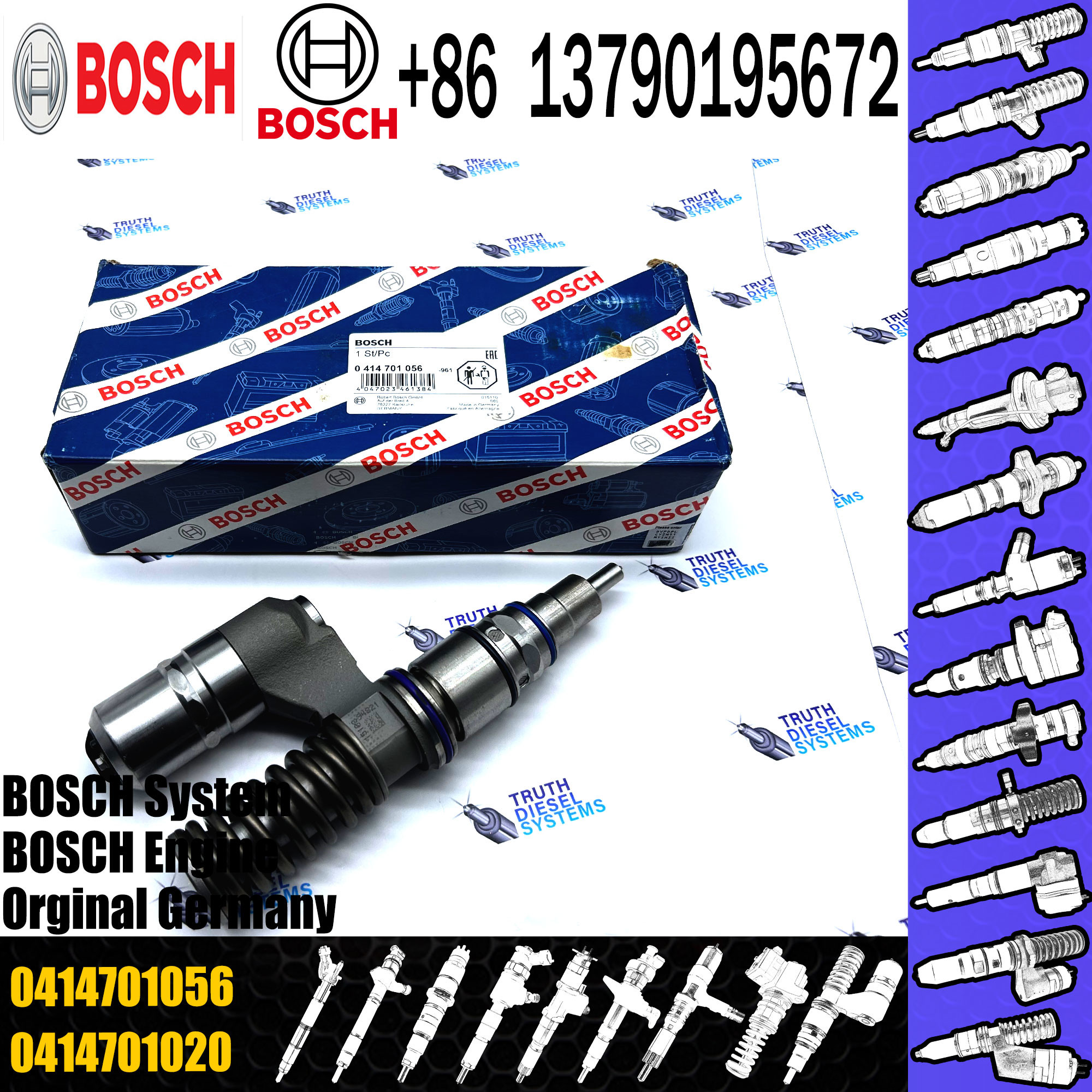 High Quality Diesel Fuel Unit Injector 0414701029 0414701030 0414701058 For SCANIA 1478643 1478648 579254