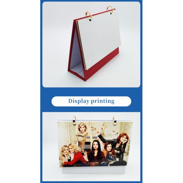 ZELOYAUT Sublimation Blanks Desktop Calendar for Promotional Business Gift Advent Calendar for Home Decor and Office