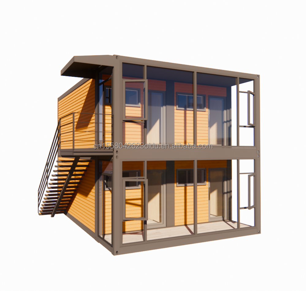 Hotel 2 Floor Luxury Boxable Extendable Container House with Customized Color and Personalized Customization