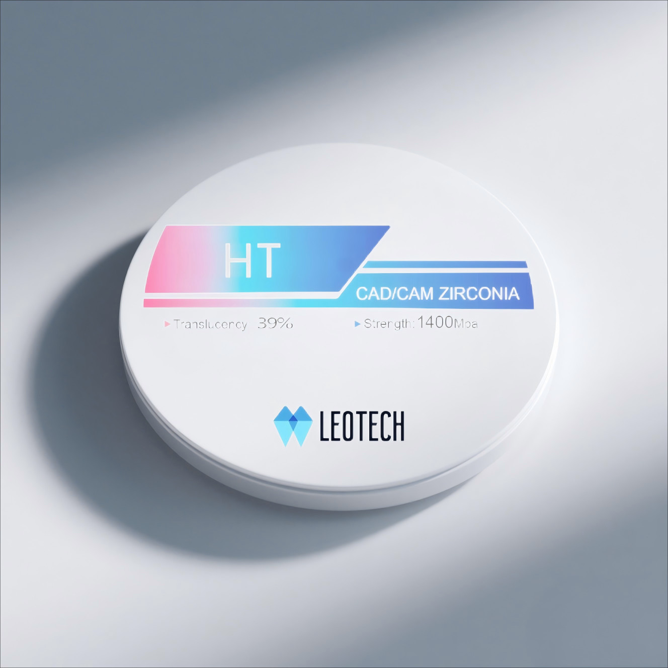 HT White Dental Crown Blocks 10-25mm White , 1400MPa Strength Zirconia , Veneer/Bridge Material