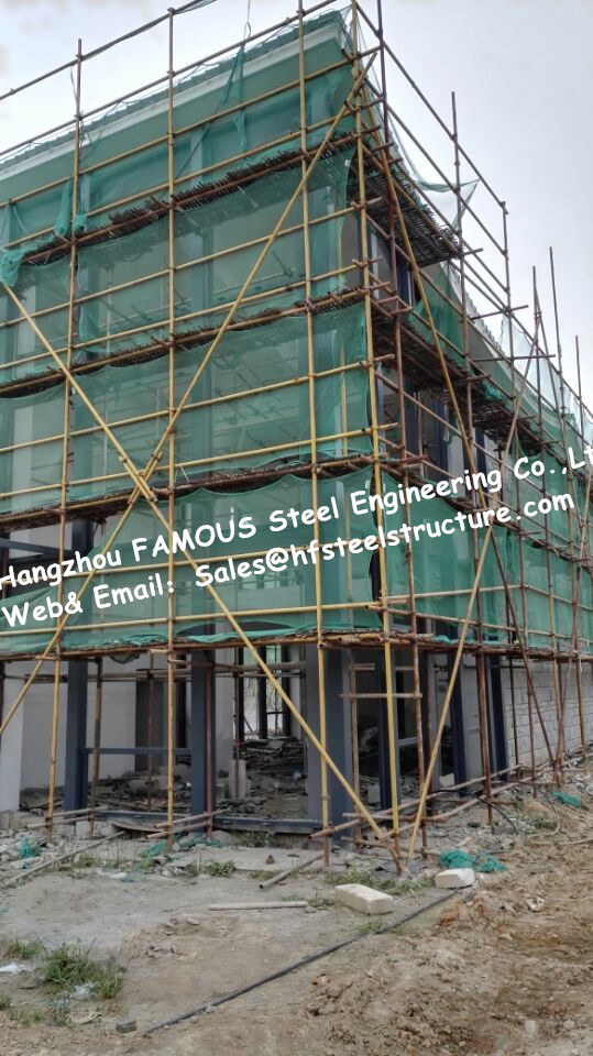 Sandwich Panel / Galvanized C/Z Purlin Multi-Storey Steel Building Easy Installation