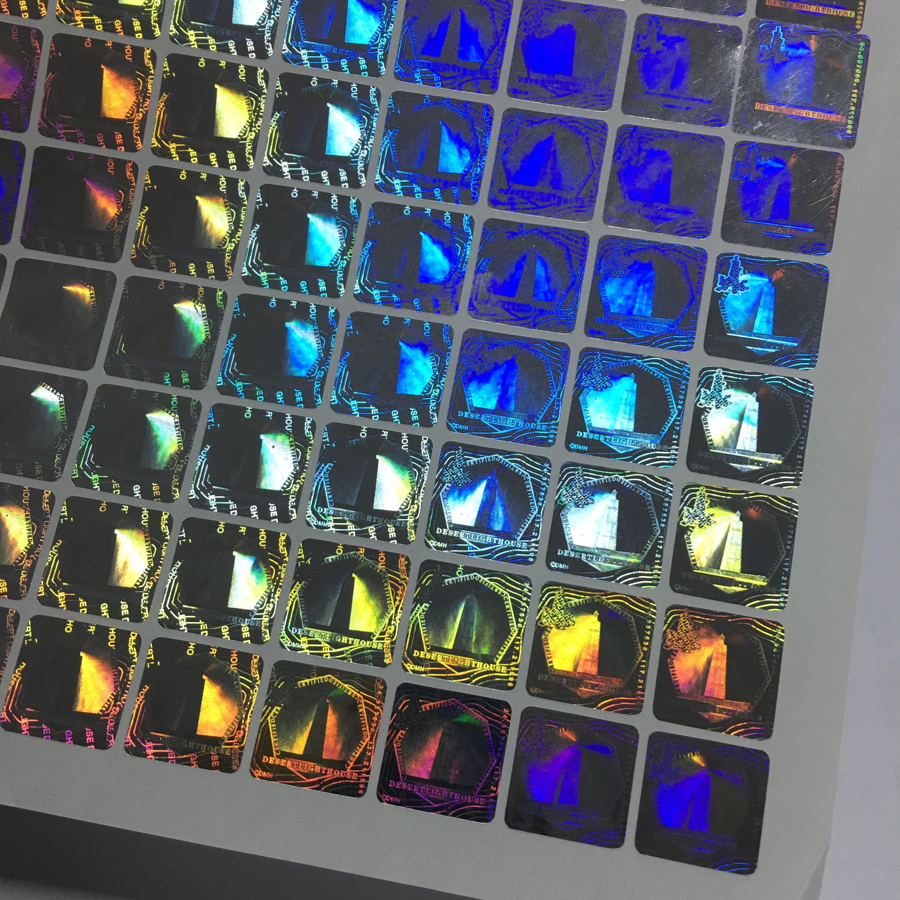Custom Security Holographic Label Stickers Adhesive And Void For Seal Void Sticker