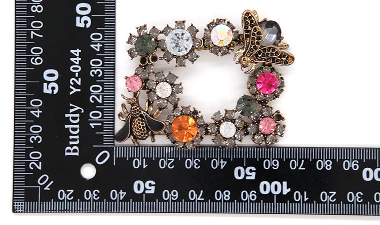Bee Shape Popular Crystal Shoe Buckles 65mm*50mm Size Fashion Style