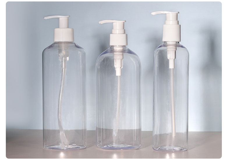 Amber Cylindrical Plastic Bottle 300ml 400ml 500ml Shower Gel Bottle For Your Customers' Needs