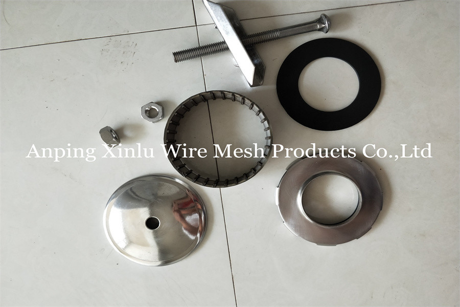 Double Flow Johnson Wedge Wire Hastelloy C Filter Nozzle 300PSI With Screw M10
