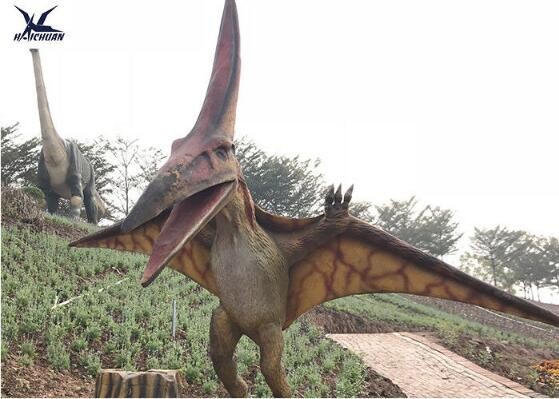 Buy Life Size Velociraptor Outdoor Dinosaur  , Waterproof Little Pterosaur Dinosaur Garden Sculpture  at wholesale prices