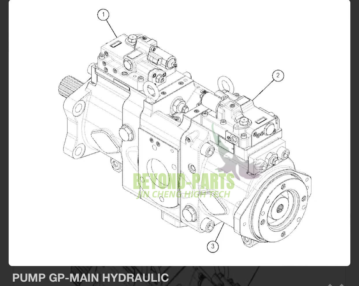 catererpillar 336GC Excavator Spare Parts GP-Main Hydraulic Pump 550-4341 5504341
