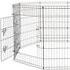 Collapsible 24inch Metal Puppy Playpen For Pet Shows