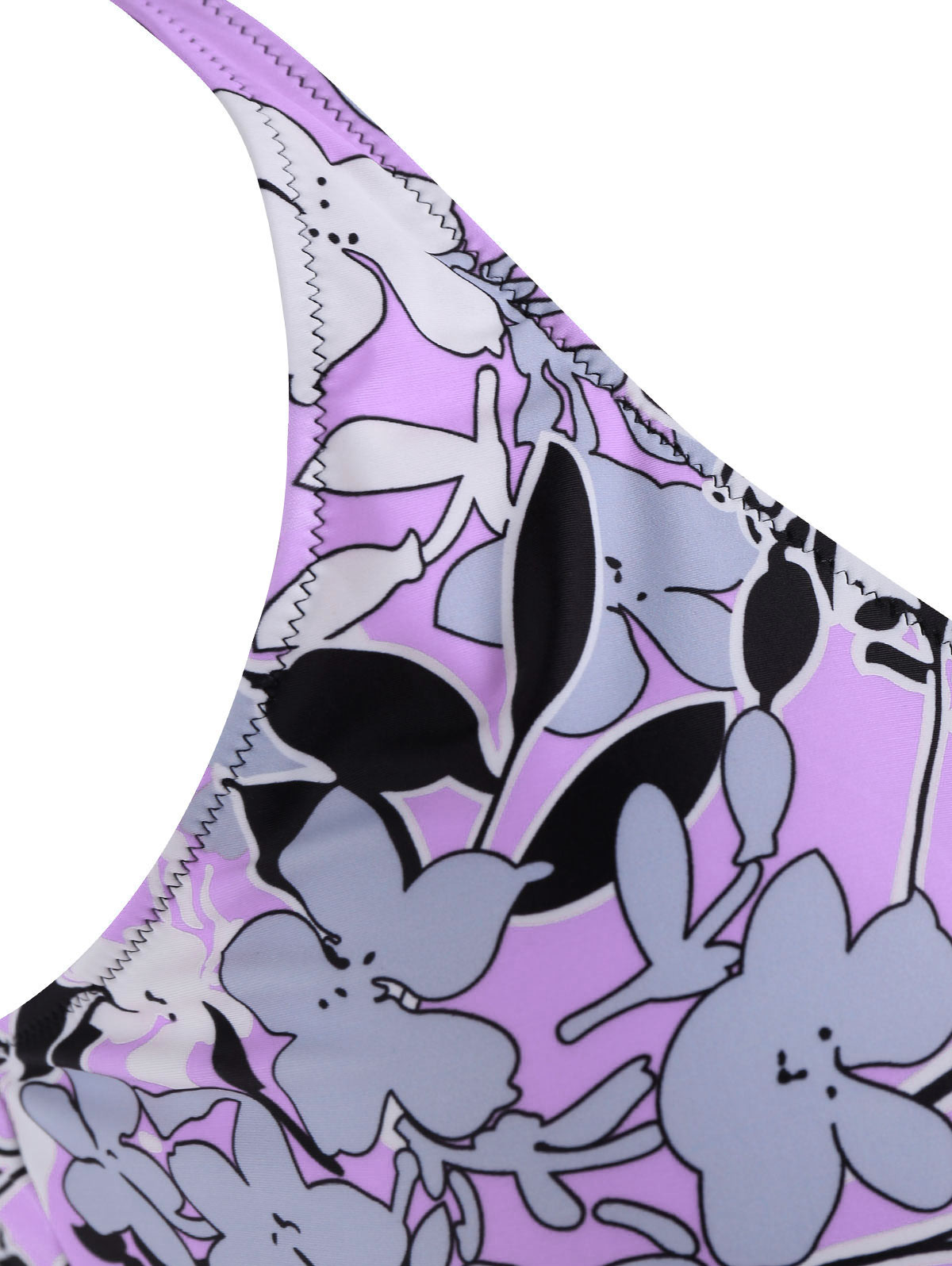 2018 New Plus Size One piece Swimsuit Floral Print Swimsuit Women Push up with