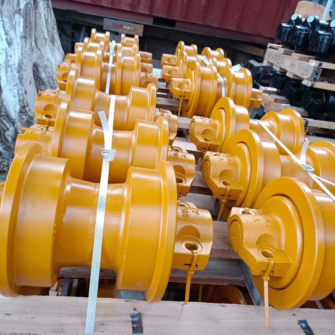 STAR ZEBRA excavator spare parts of excavator chain chain rail supporting wheel drive tooth guide wheel supporting wheel tensioning device