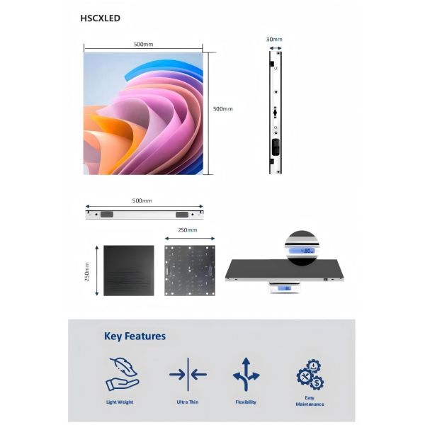 P1.95 Indoor fixed LED screen Ultra-thin LED display screen