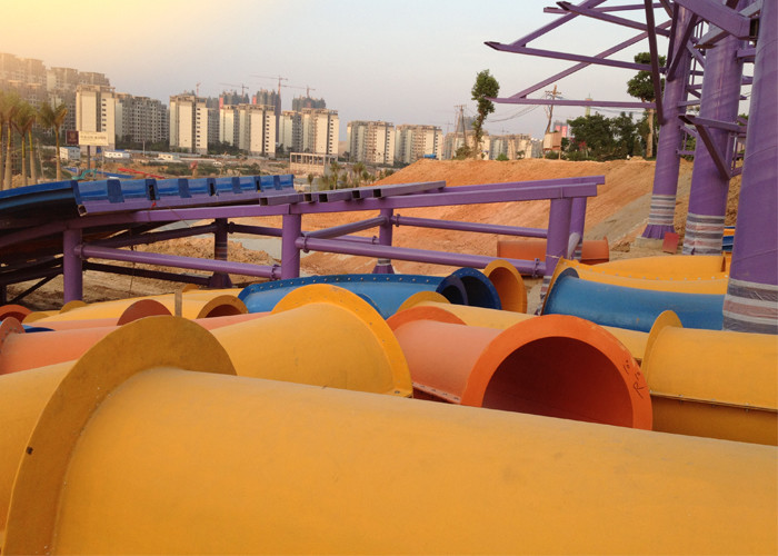 Super Bowl Water Slide / Theme Water Park Amusement Slide For Large Swimming Pools