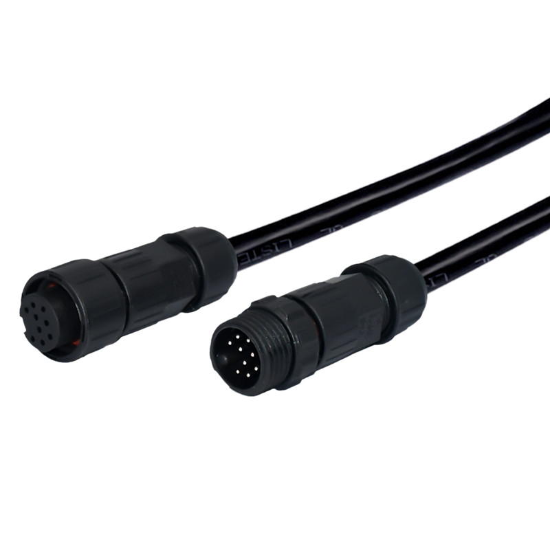 M16 LED Waterproof Connector Screw Terminal Wire UL IP67 Electric Power Cable Molded