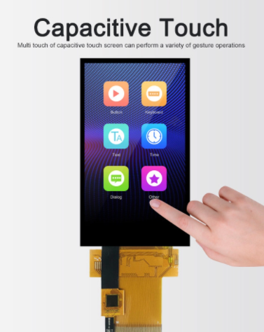 Quality 3.97 Inch IPS TFT LCD Display with MCU 16bit Interface 16.7M Colors and NT35510 Driver IC for sale