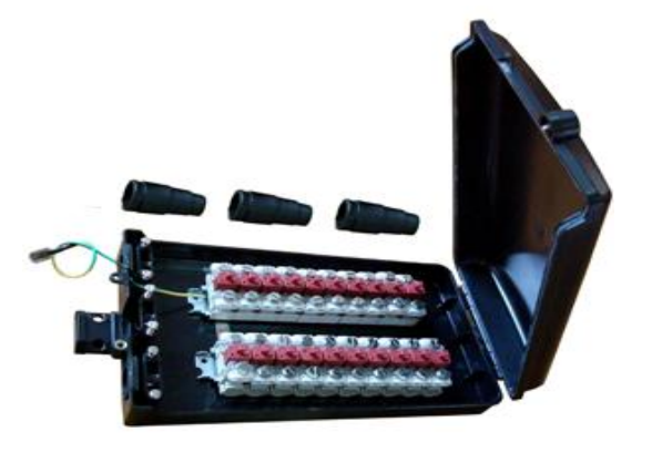 20 Pair Subscriber Terminal Block with IP55 Protection for Wall & Pole Mount STB Box