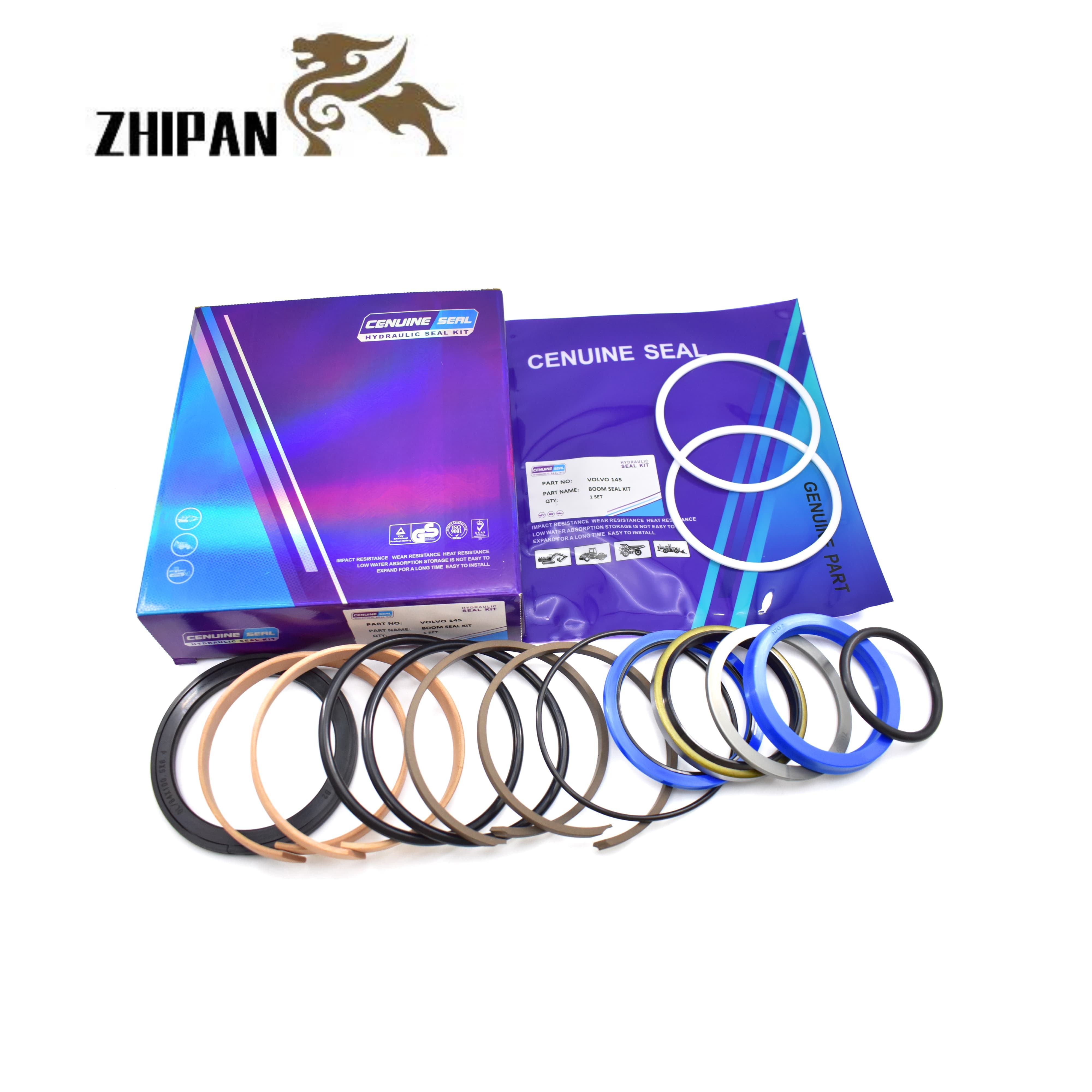 Quality Volvo EC145 Boom Excavator Hydraulic Cylinder Seal Kit OEM Replacement for EC140 EC145B Models for sale