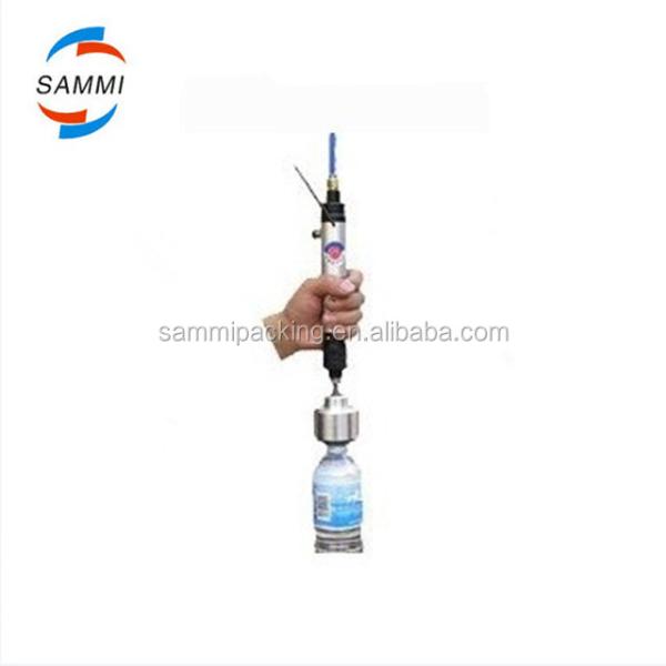 Portable Pneumatic Single Head Screw Pet Bottle LId Lock Capping Machine for Plastic Screw