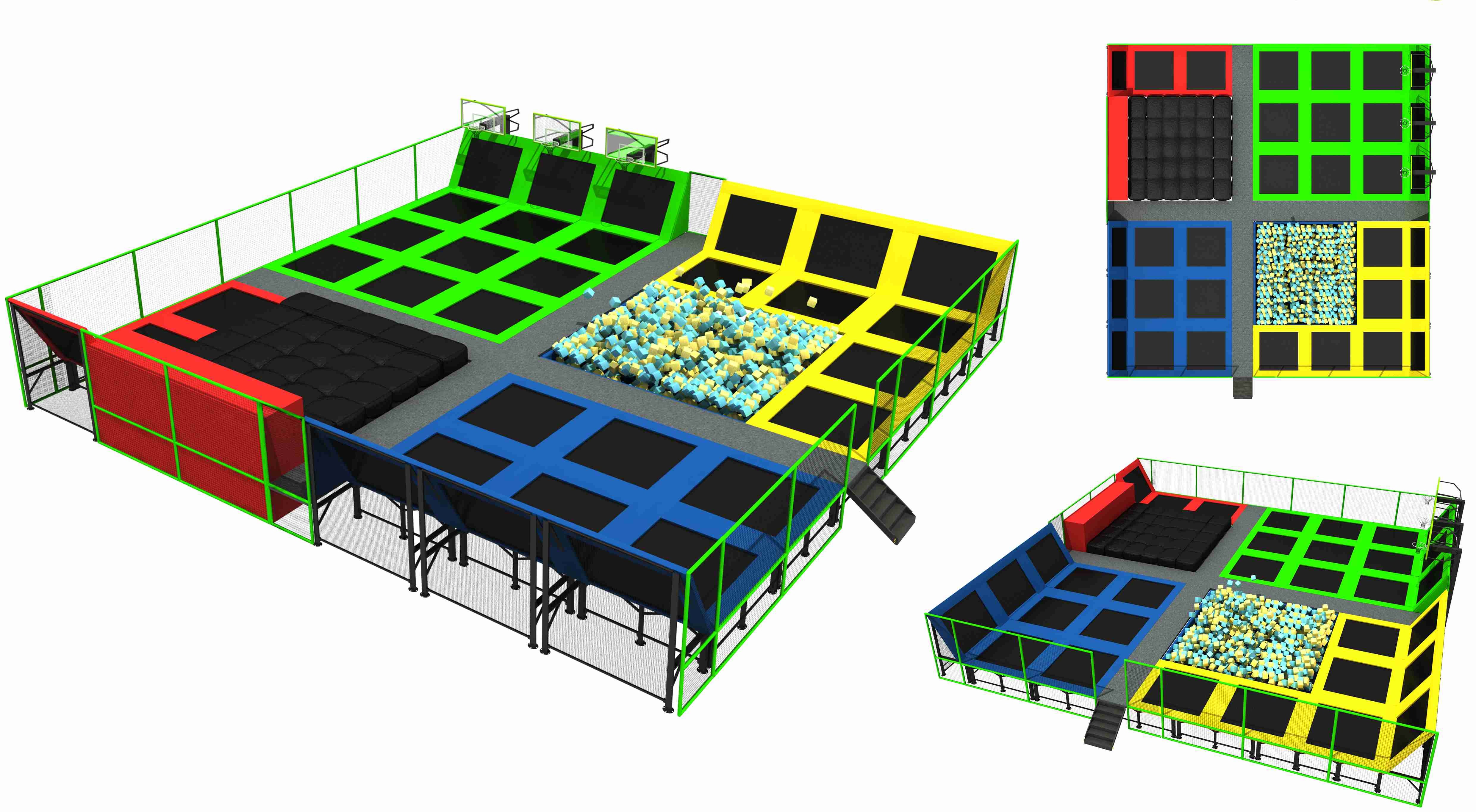 357M2 Commercial Trampoline Discount Large Children Trampoline