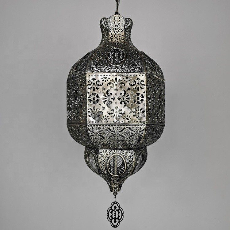 Moroccan Hanging Lamp Arabian Lighting Flame Lustre Oriental Arabic Home Pendant Light(WH-DC-65)