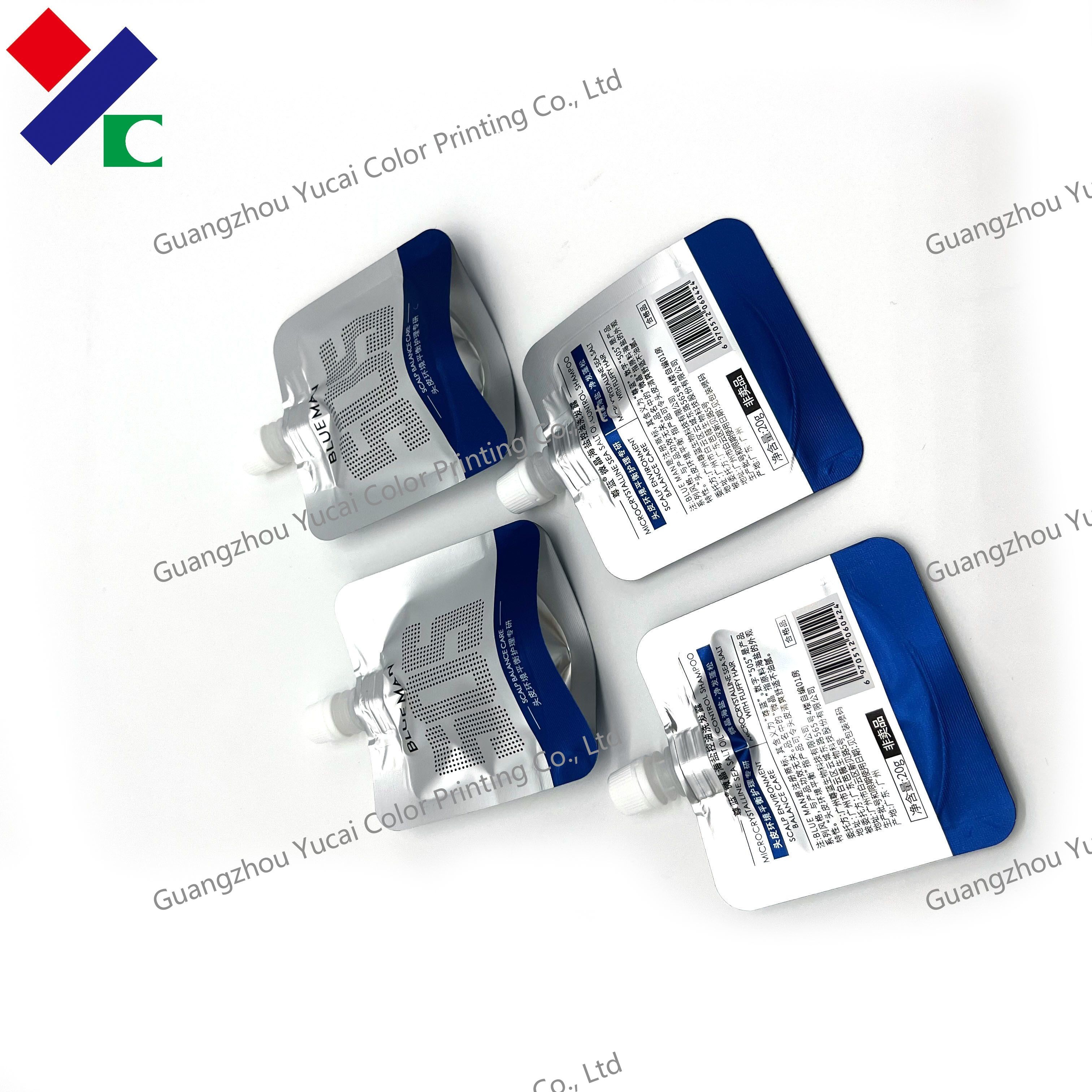 Drinking Silver Biodegradable Packaging Bags Recyclable 200ml Retort 10ml 30ml Water Spout Pouch