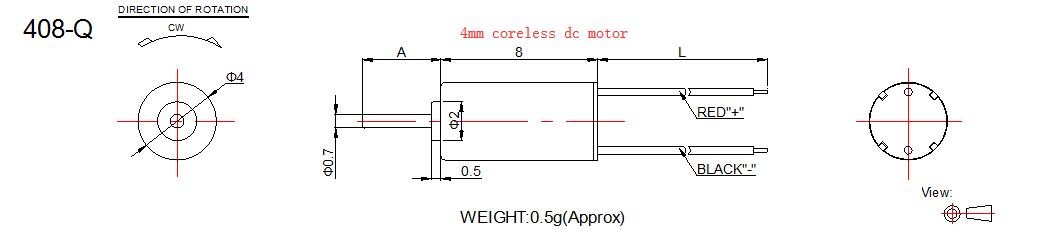 Home Application Small Coreless Motor , Customized Coreless Brushed DC Motor