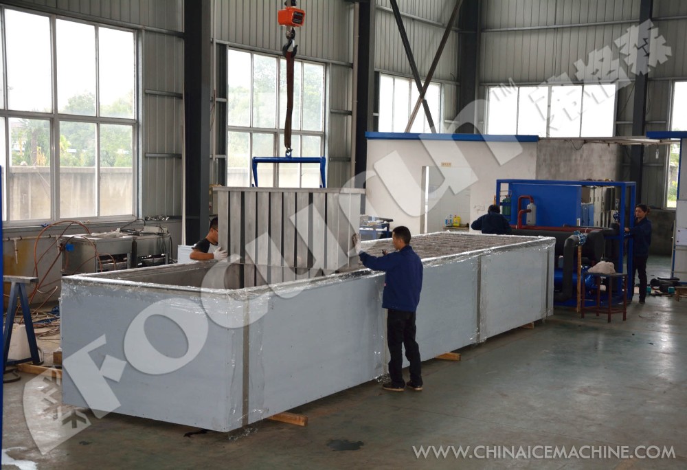 50kw Brine Refrigerated Block Ice Maker Machine for 1000kg-5000kg at Competitive