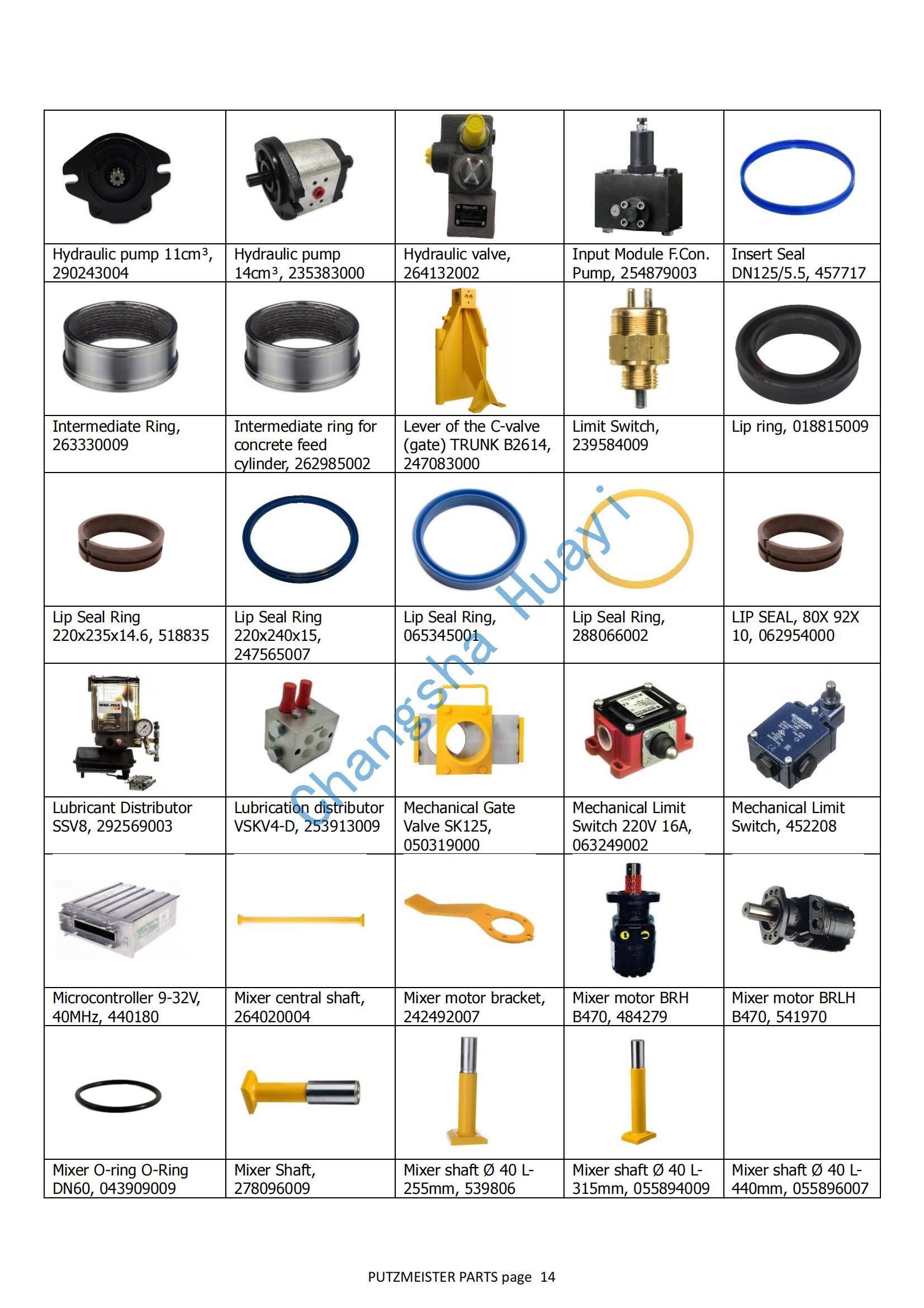 290243004 DM1345 Hydralic pump 11CM3 in stock for Putzmeister concrete pump truck accessories