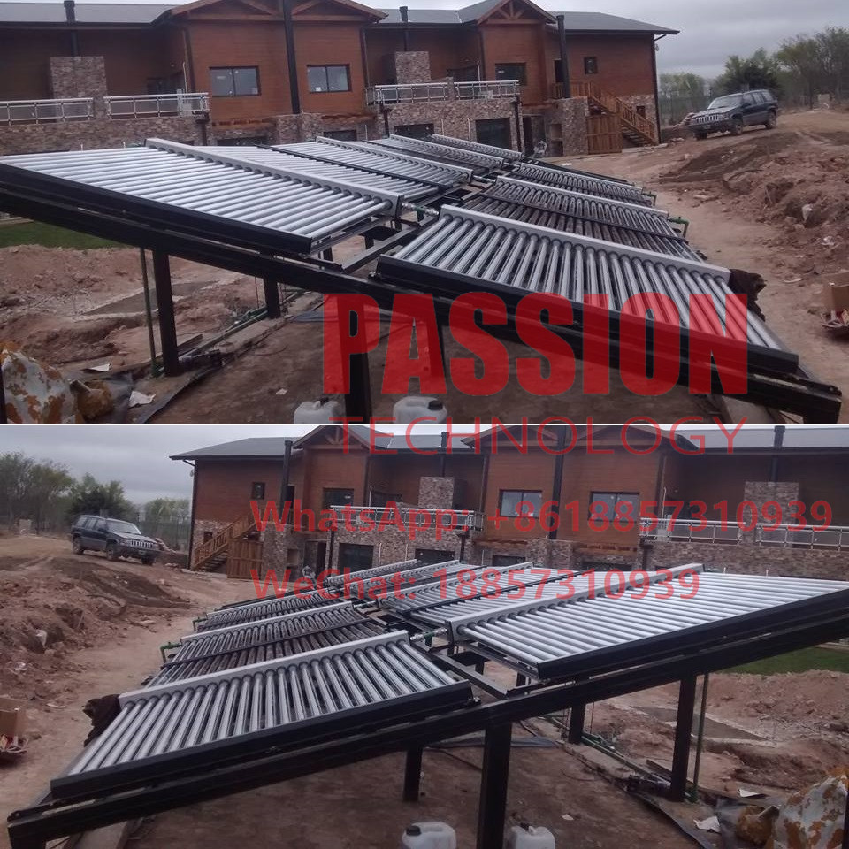 Vacuum Tube Solar Collector 4000L Non Pressue Hotel Solar Water Heating System