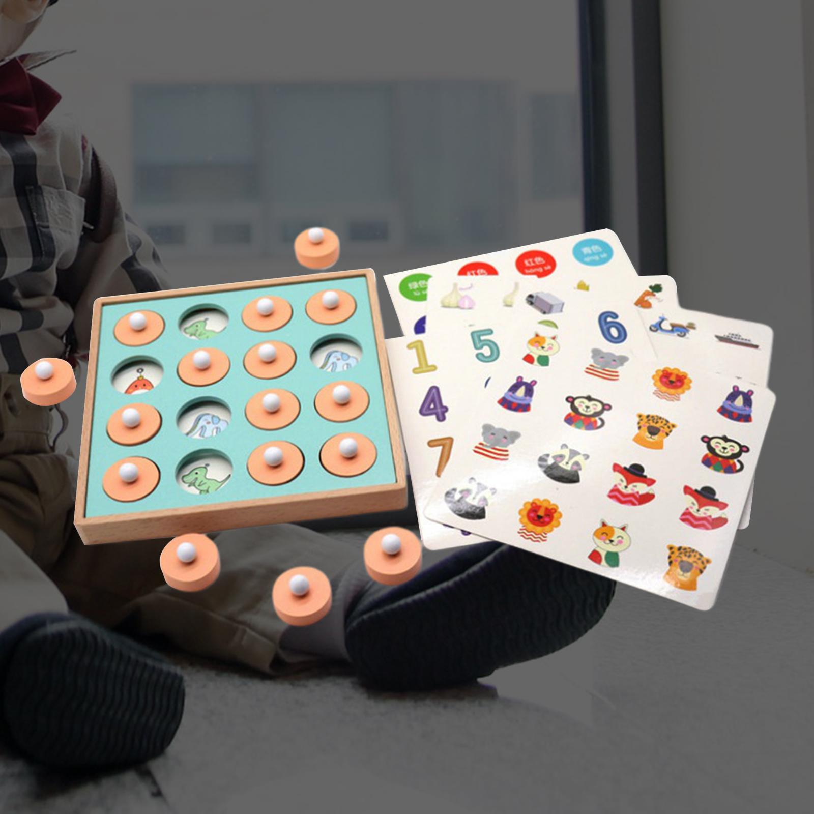 Memory Match Chess Kids Toys Early Education for Preschool Family Boys Girls