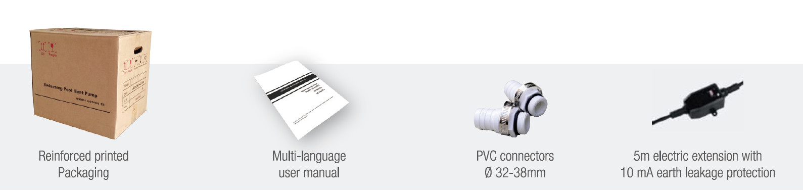 3KW / 4KW / 5KW R32 Air Source Pool Heat Pump With TUV Certification