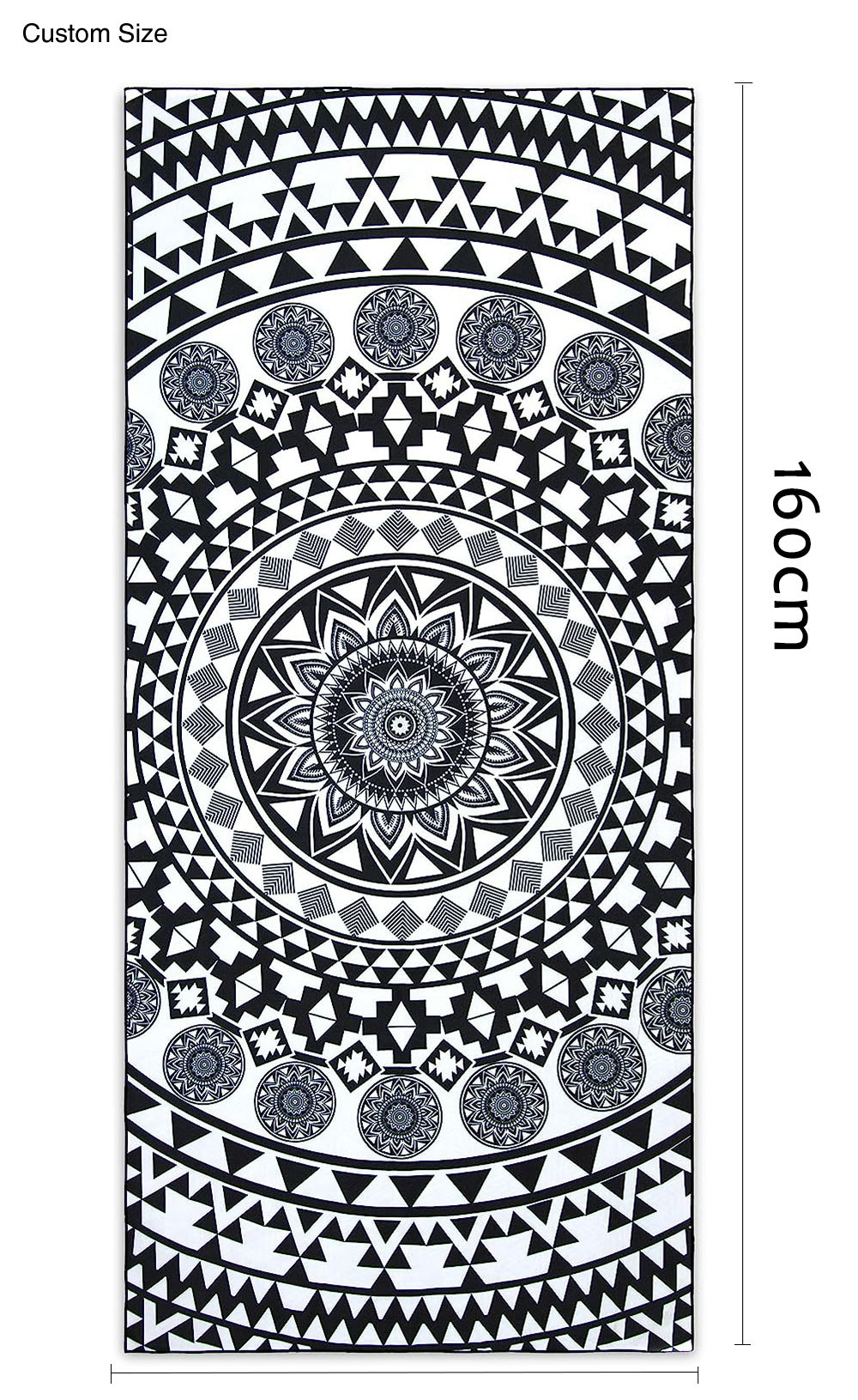 Customizable Sublimation Colorful Quick Dry Microfiber Swimming Towel Printed Beach Towel
