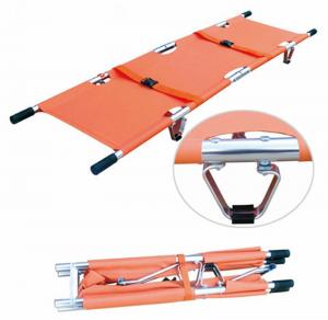 China Hospital Ambulance Folding Stretcher Medical Patient Transport First Aid Equipment Supplies 208CM on sale