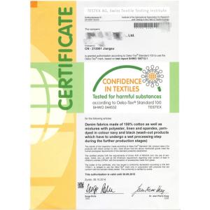 Changzhou Smart Textile Products Co.,Ltd. Certifications