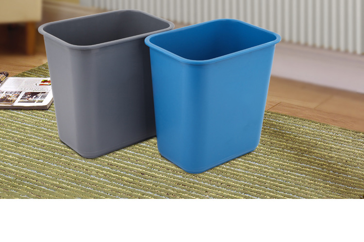 Multi-scene Use of Household Wide Mouth Straight Rectangular Narrow Plastic Trash Can