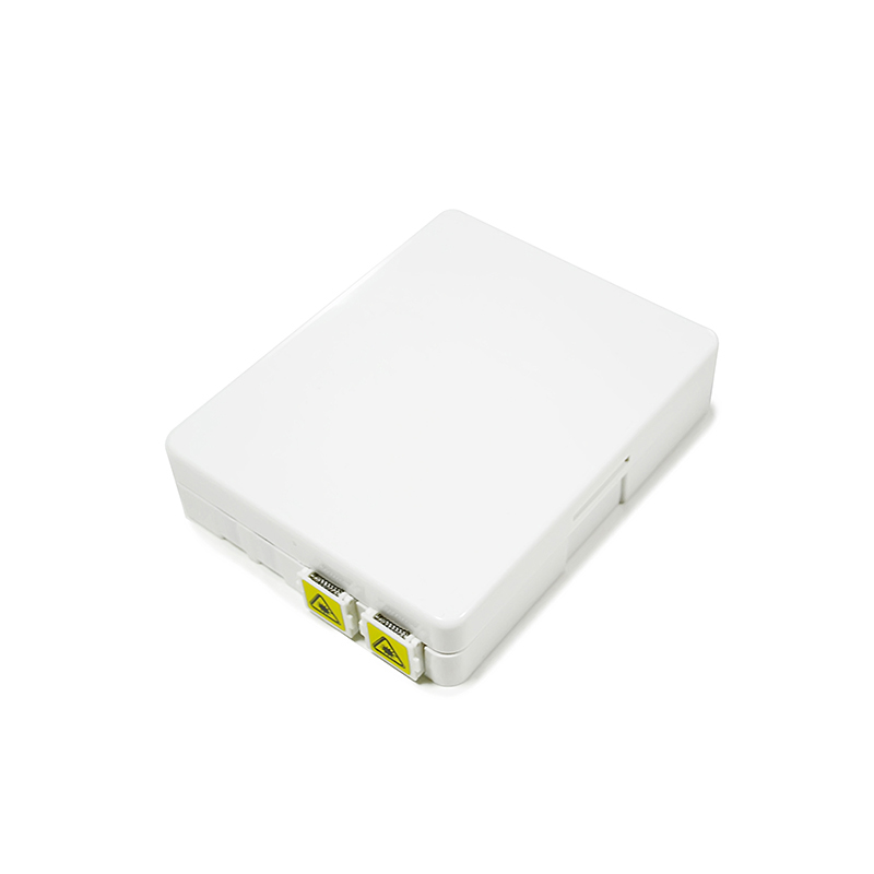 2 Cores Indoor Fiber Optic Terminal Box Wall Mounted 86mm Size